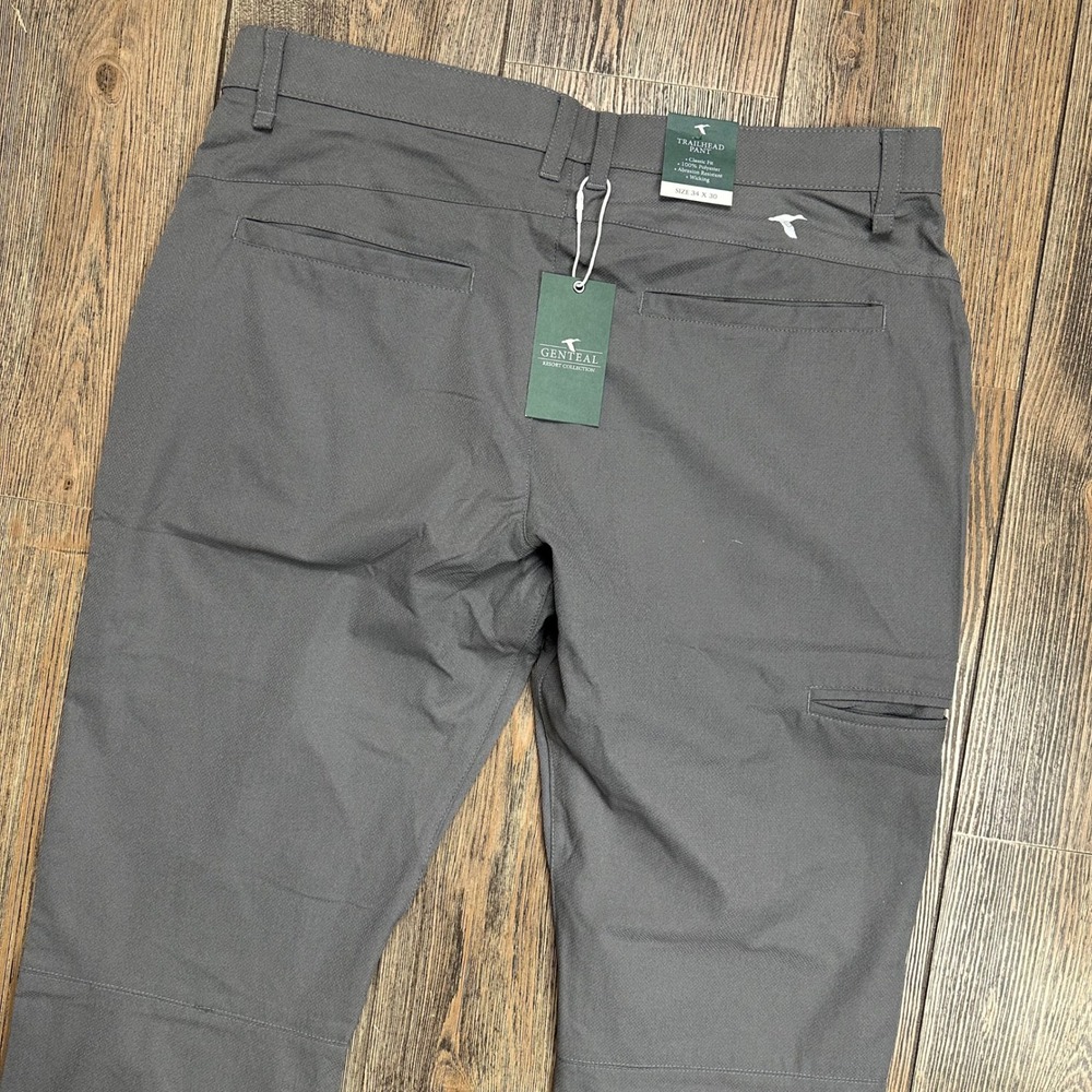 GenTeal Trailhead Pant Mens 34x30 Gray Classic Fit Wicking Trail Hiking NEW - Picture 2 of 11